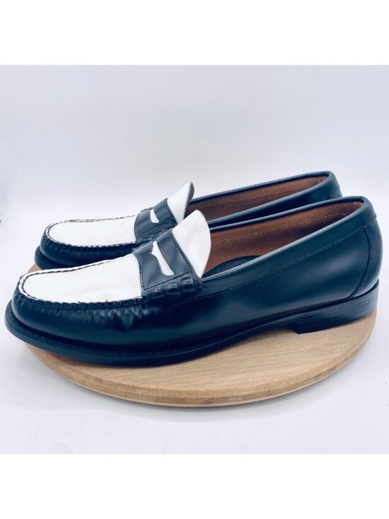Vintage G H Bass Weejuns Shoes Mens 11.5 Black Penny Leather Larson Loafers main image 7